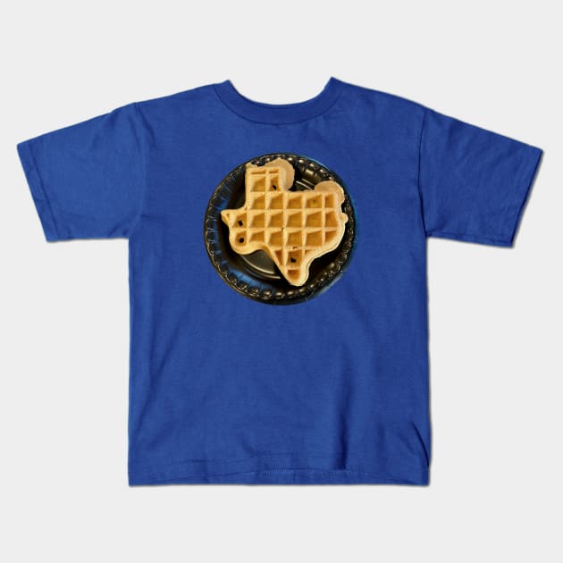 Texas Waffle Kids T-Shirt by SPINADELIC